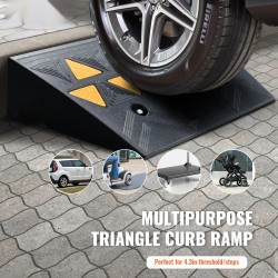 Luonnonkuminen reunakiviramppi 2 kpl 11 cm korkeus 15 t kantavuus autoille