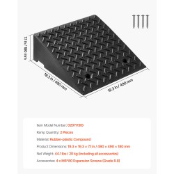 Ajoluiskapari kumimuoviyhdiste 2 kpl 17,8 cm nousukorkeus 3,175 tonnin kantavuus vedenpoistokanavalla