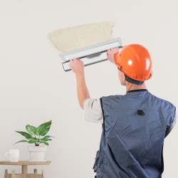 Tasoitusteräsetti kipsilevyille 3-osainen ruostumaton teräs alumiinikahva 25, 40 ja 60 cm