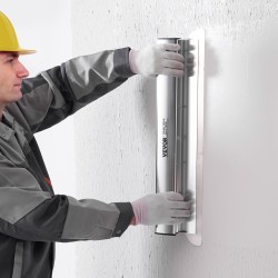 Tasoituslastasetti ruostumatonta terästä 5 kpl 0,5 mm säilytyslaatikko seinien ja kattojen tasoitukseen