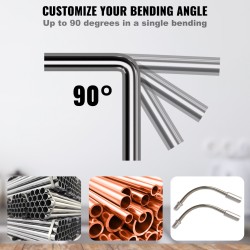 Putkentaivutussarja räikkämekanismi 6,4–22,2 millimetriä kupari alumiini 90 asteen seitsemän muottia