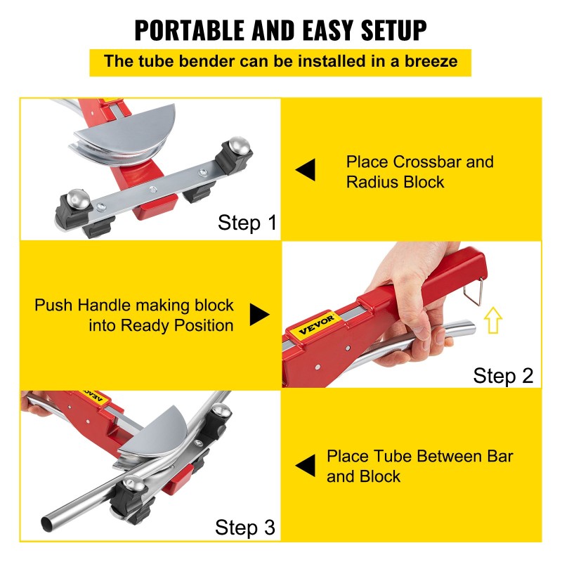 Putkentaivutin alumiiniseos 8–22 mm 7 taivutuspäätä räikkämekanismilla 90 asteen taivutukseen