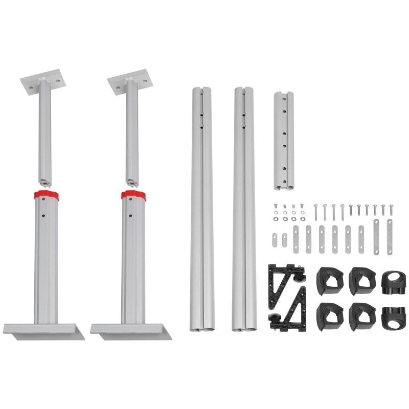 Kuormateline alumiini kaksipalkkinen lava-autoon 363 kg 430–750 mm 8 C-puristimella