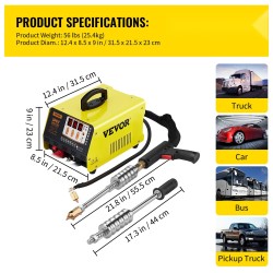 Pistehitsauskolhujen oikaisulaite 220 V 3 kW 2 hitsauspistoolia 7 hitsaustilaa auton koripellille