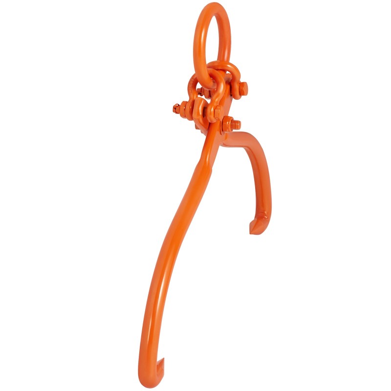 Tukinostopihdit teräksiset kaksipiikkiset 18 tuuman tartuntakoko 350 kg kantavuus