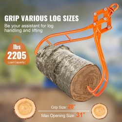 4-kourainen teräksinen puukoura tartuntakoko 28 tuumaa 1000 kg nostokyky traktoreihin