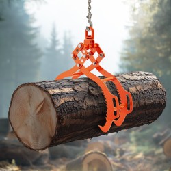 Nostopihdit teräksiset 32 tuumaa nelikyntiset tukinostoihin 1000 kg