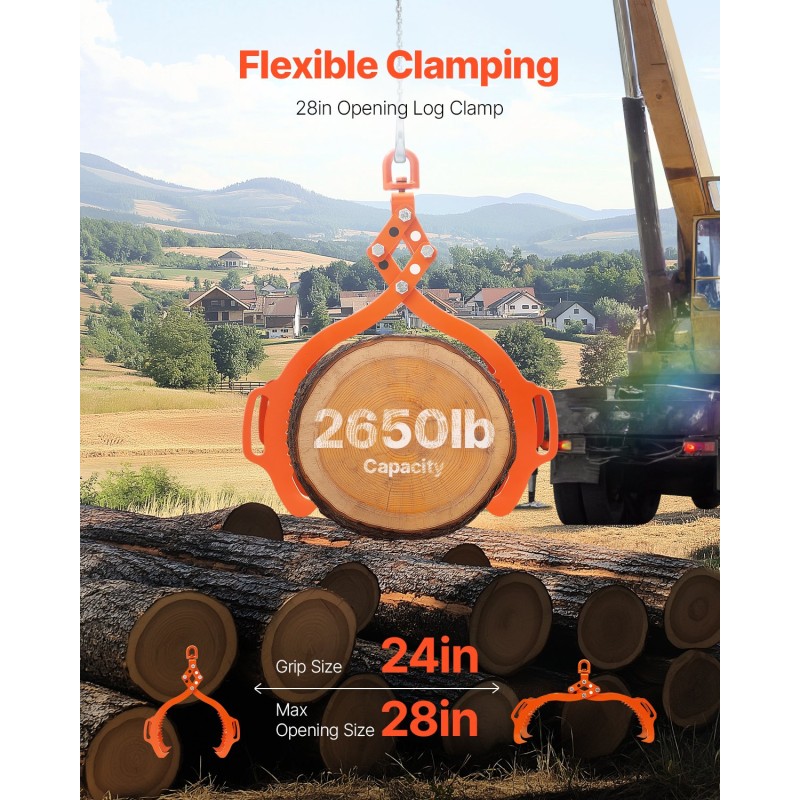 Nostopihdit taottu teräs 4-koukkuinen kotkankynsi 710 mm aukko kuorma-autoille ja traktoreille