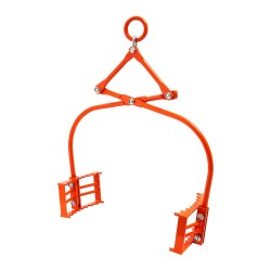 Kivinostopihdit teräs 609 mm 500 kg kantavuus kaksileukainen hammastettu