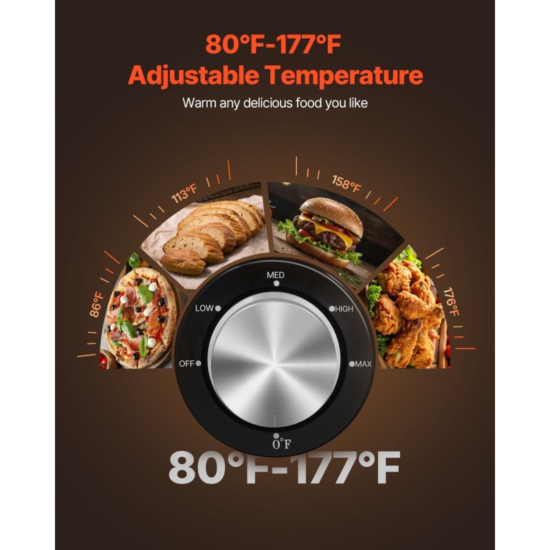 Ruokalämpökaappi ruostumattomasta teräksestä 16 irrotettavaa hyllyä vesialtaalla säädettävillä hyllykorkeuksilla