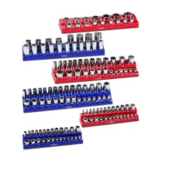 Magneettinen hylsyjen järjestelijäsarja 6 kpl metrinen ja SAE jopa 143 hylsyä