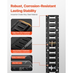 E-kisko kuormansidontasetti teräs 4 kiskoa 1,52 m 2 räikkähihnaa 18 osaa