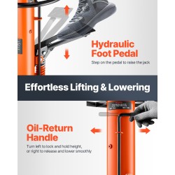 Teleskooppinen hydraulinen vaihteistonostin teräs puoli tonnia nostoalue 85–170 cm poljinkäyttöinen säädettävä satula