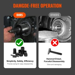 Pyöränlaakerien puristinsarja 24-osainen 13 holkkia 2,2–3,5 tuumaa etuvetoisille autoille