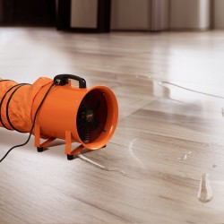 Siirrettävä aksiaalipuhallin 25,4 cm teräsrunko kaksi nopeutta 10 m kanavalla