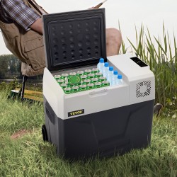 Kannettava kompressorijääkaappipakastin 50 l autoon ja kotiin 12/24 V