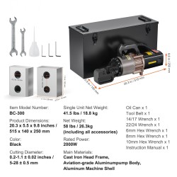 Sähkökäyttöinen hydraulinen raudoitusleikkuri 2000W 5–28 mm kaksipuolisilla terillä