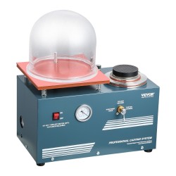 Tyhjiövalukone jalometalleille 290 wattia nopealla pumpulla 280 x 280 mm työalusta