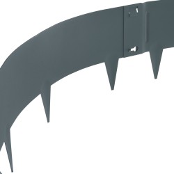 Kylmävalssattu teräsreunalista 5 osaa pituus 39 tuumaa korkeus 3 tuumaa puutarhaan