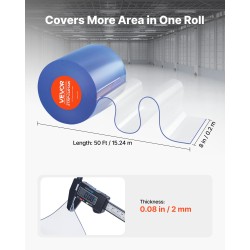 PVC-liuskaverho läpinäkyvä viisitoista metriä kaksikymmentä senttimetriä kaksi millimetriä oviaukkoihin