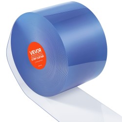 Läpinäkyvä PVC lamelliverho rulla 45 7 m pituus 20 cm leveys oviverhoksi