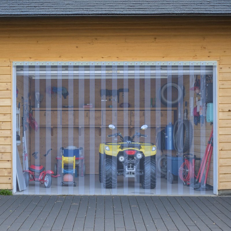 PVC-liuskanauha läpinäkyvä raskas 30,8 m ja 30,5 cm oviaukoille