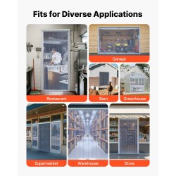 PVC-liuskaesirippu läpinäkyvä 30,8 m pituus 30,5 cm leveys 3 mm rihlattu oviin