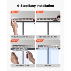 Läpinäkyvä PVC-liuskaesirippu 0,9 x 2,1 m 2 mm 6 kpl käveltäviin kylmiöihin