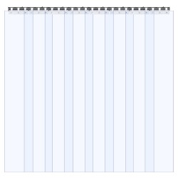 PVC nauhaovi läpinäkyvä 2 1m 1 2m 2mm 8 kpl pakastehuoneisiin