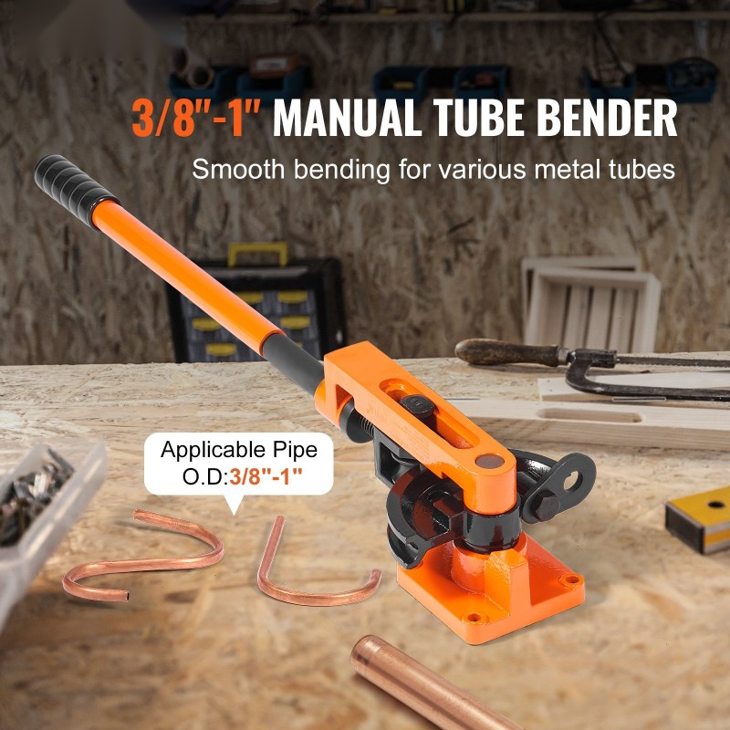 Manuaalinen putkentaivutin kupari- ja alumiiniputkille 9,5–25,4 mm 7 taivutussapluunaa