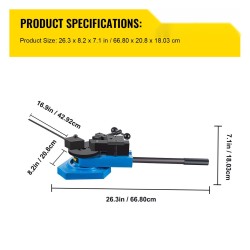Metallitaivutin teräs messinki kupari alumiini kolmitoiminen 15,8 millimetrin taivutuskapasiteetti