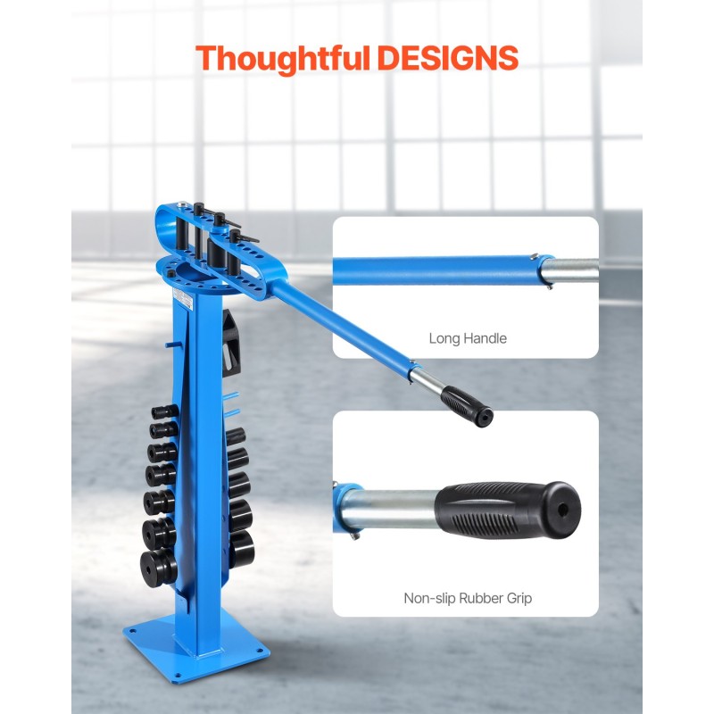 Manuaalinen putkentaivutin hiiliteräksinen neljätoista muottia LVI ja autohuoltoon