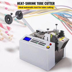 Automaattinen PVC-kutistesukan leikkuri 100 mm leikkausleveys 11 mm maksimihalkaisija 350 watin moottori