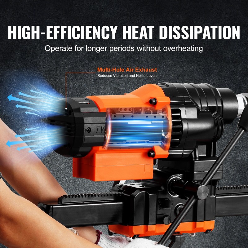 Timanttiporakone telineellä 3200 wattia poraushalkaisija 20–250 millimetriä kuiva ja märkäporaus