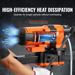 Ydinporakone 3500W 20–300 mm poraushalkaisija telineellä kuiva- ja märkäporaukseen