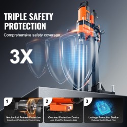 Ydinporakone 3500W 20–300 mm poraushalkaisija telineellä kuiva- ja märkäporaukseen