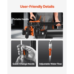 Timanttinen ydinkairauskone jalustalla betoniin tiileen kiveen 20–200 mm 8 porakruunua