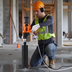 Käsikäyttöinen timanttiydinporakone 20–160 mm 2000W 4 kpl timanttiporakruunuja märkä- ja kuivaporaus