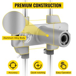 Ovilukkijigi 16-osainen alumiinirunko 3 volframiterää puuoville alle 13,5 cm