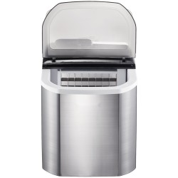 Työpöytämallinen kannettava jääpalakone vesiautomaatilla kahdeksantoista kilogrammaa vuorokaudessa kaksikymmentäneljä