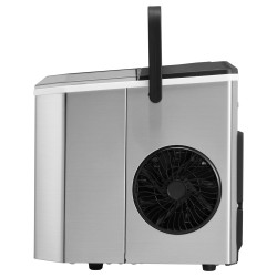 Pöytämallinen kannettava jääpalakone ruostumatonta terästä valmistaa yhdeksän jääpalaa kuudessa minuutissa