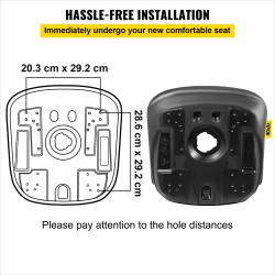 Traktorin istuin yleismallinen vinyyli korkea selkänoja musta 203x292 286x292