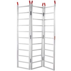 Alumiininen kolmiosainen lastausramppi 1956×1379 mm 0,7 t kuormahihnoin