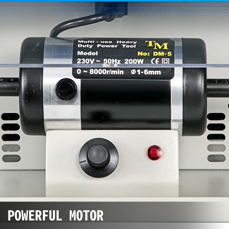 Penkkimallinen korujen kiillotuskone rautarungolla pölynkerääjä työvalo säädettävä nopeus