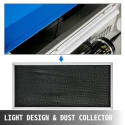 Penkkimallinen korujen kiillotuskone rautarungolla pölynkerääjä työvalo säädettävä nopeus