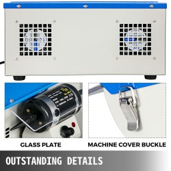 Penkkimallinen korujen kiillotuskone rautarungolla pölynkerääjä työvalo säädettävä nopeus