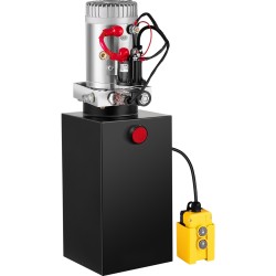 Hydraulipumppu yksitoiminen 10 L metallisäiliö 12 V 1,6–3,0 kW