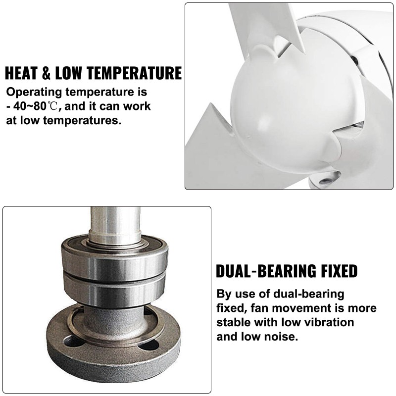 Tuuliturbiini 400W 12V 3-lapainen PBT-lavoilla lataussäätimellä korroosionkestävä rakenne