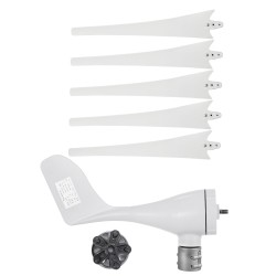 Tuulivoimageneraattori 12 voltin 500 wattia viisilapaiset nailonkuitulavat lataussäätimellä