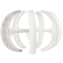 Pystyakselinen tuuligeneraattori 600 watin 12 voltin lyhtymallinen viisilapainen nailonkuitulavoilla